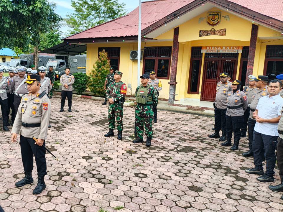 Aparat Gabungan TNI-Polri Laksanakan Sweeping Pasca Perang Suku di Kwamki Narama