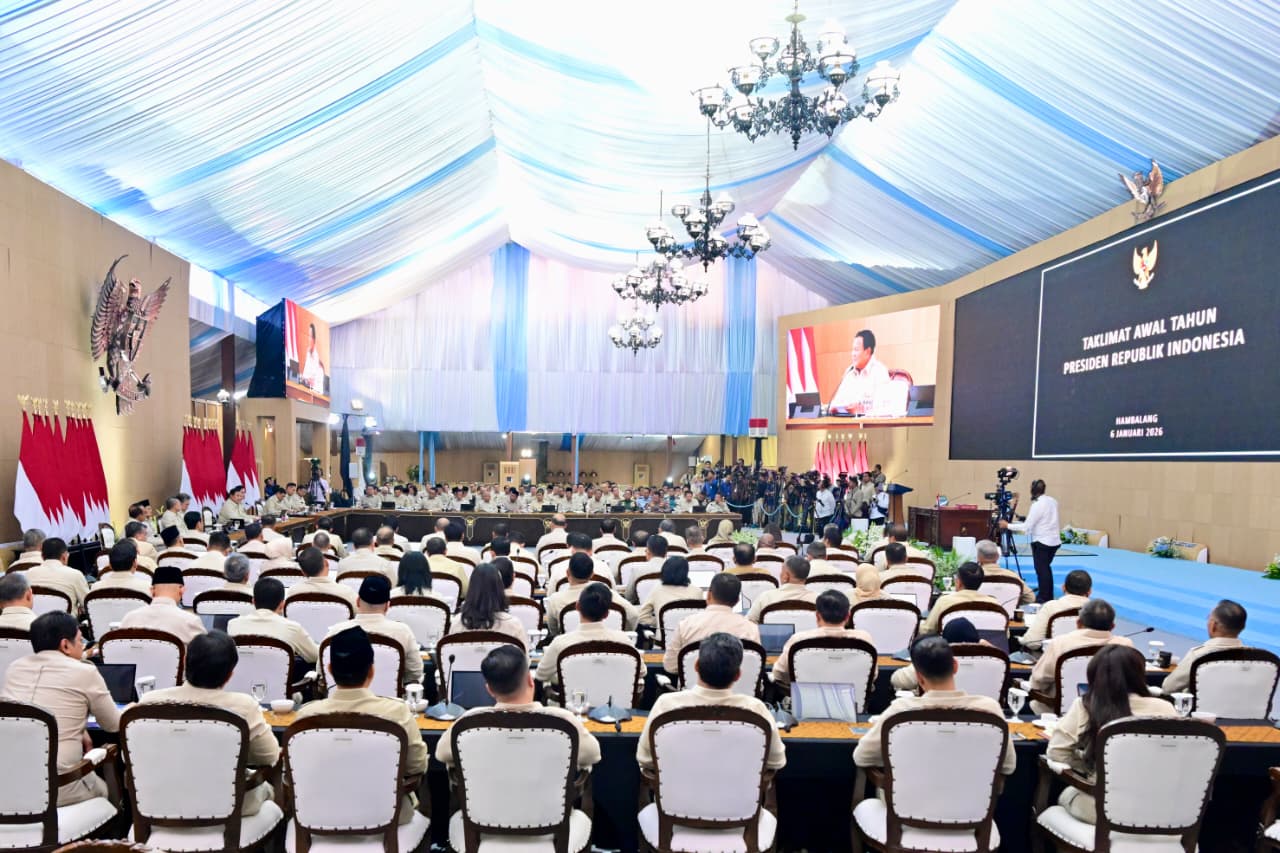 Panglima TNI Hadiri Taklimat Awal Tahun 2026 Presiden RI di Hambalang