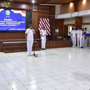 Dankodaeral X TNI AL Pimpin Penyerahan dan Pengukuhan Jabatan Strategis di Lingkungan Kodaeral X