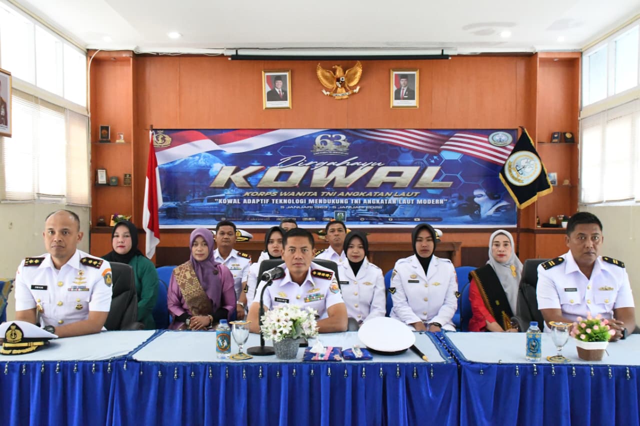 Danlanal Sabang Ikuti Video Conference Syukuran HUT Ke-63 Kowal Tahun 2026