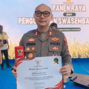 Dukung Ketahanan Pangan Nasional, Kapolres Sumenep Raih Satyalancana Wira Karya