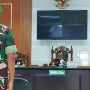 Membunuh Istrinya , Oknum Tentara Dituntut Hukuman Mati  Di Pengadilan Militer Medan