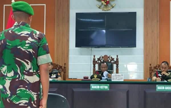 Membunuh Istrinya , Oknum Tentara Dituntut Hukuman Mati  Di Pengadilan Militer Medan