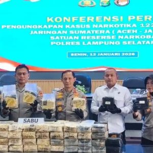 Polda Lampung Sita 122 Kg Sabu di Pelabuhan Bakauheni, 612 Jiwa Terselamatkan dari Narkoba