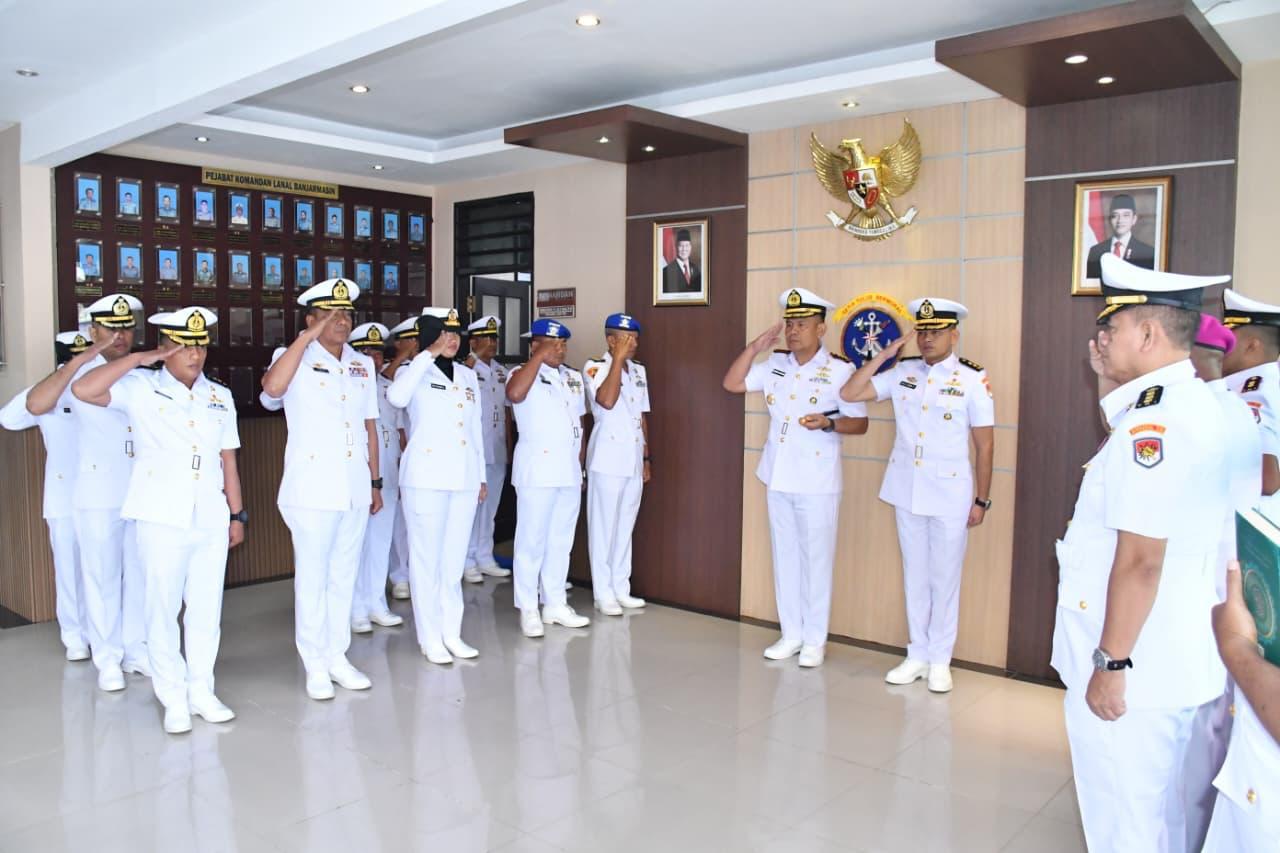 Danlanal Banjarmasin Resmi Dijabat Oleh Letkol Laut (P) Galih Nurna Putra, S.H., M.Tr.Opsla.