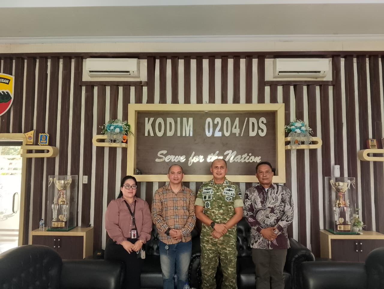 DPW PW FRN Counter Berita TNI – Polri Sumut Kunjungi Kodim 0204/DS
