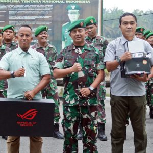 Dandim 0208/Asahan Berikan Dukungan Peralatan Multimedia kepada Tim Pendim dalam Rangka HUT PENAD 2026