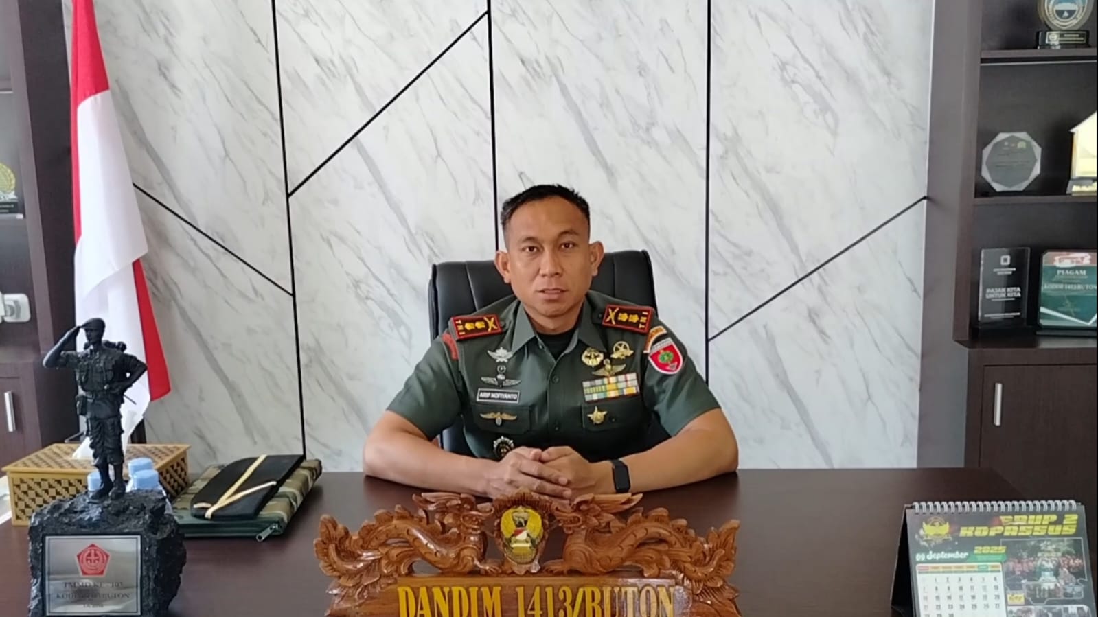 Klarifikasi Dandim 1413/Buton terkait dugaan perbuatan Asusila Prajurit a.n Pratu La Ode Yogi Sarifudin