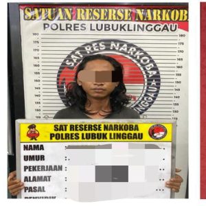 Kapolres Lubuk Linggau AKBP Adithia Bagus Arjunadi, melalui Kasat Resnarkoba berhasil menangkap pengedar narkoba