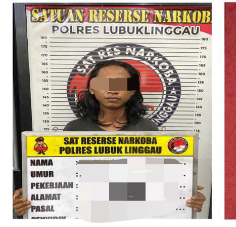 Kapolres Lubuk Linggau AKBP Adithia Bagus Arjunadi, melalui Kasat Resnarkoba berhasil menangkap pengedar narkoba