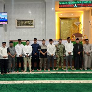 Danlanal Dabo Singkep Hadiri Ceramah Agama Peringatan Isra Mi’raj Nabi Muhammad SAW 1447 H