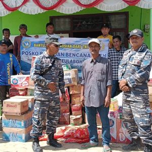 Lanal Sabang Salurkan Bantuan Kemanusiaan ke Korban Banjir Bandang dan Tanah Longsor di Aceh Tengah