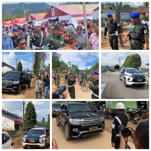 Personel Denpom I/2 Sibolga Kawal Kunker Kasad di Tapanuli Tengah