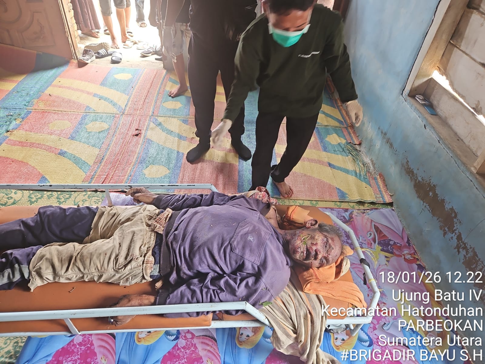 Petani 73 Tahun Ditemukan Tewas di Kebun Sawit Hatonduhan, Polsek Tanah Jawa Gerak Cepat Olah TKP