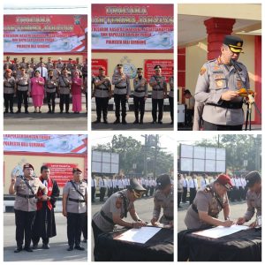 Kapolresta Deli Serdang Pimpin Sertijab Kasat Reskrim, Kasar Res Narkoba, Kasat Samapta dan Kapolsek Bangun Purba