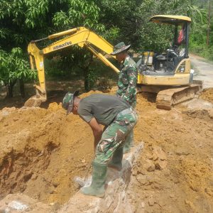 Satgas Gulbencal Kodam I/BB Mulai Bangun Jembatan Gantung Perintis Garuda Penghubung Sipan – Sihaporas