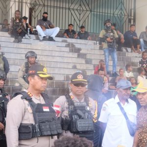 Operasi Damai Cartenz Hadir Jaga Kedamaian di Tengah Aksi Unjuk Rasa Yahukimo