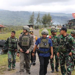 Satgas Ops Damai Cartenz-2026 Tinjau Kesiapsiagaan Personel di Pegunungan Bintang