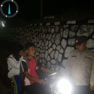 Polsek Dolok Pardamean Gelar Razia Geng Motor dan Patroli Blue Light, Ciptakan Situasi Aman dan Kondusif
