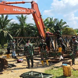 Jembatan Bailey Besilam – Banjaran Raya Rampung, Akses Warga Langkat Kembali Tersambung