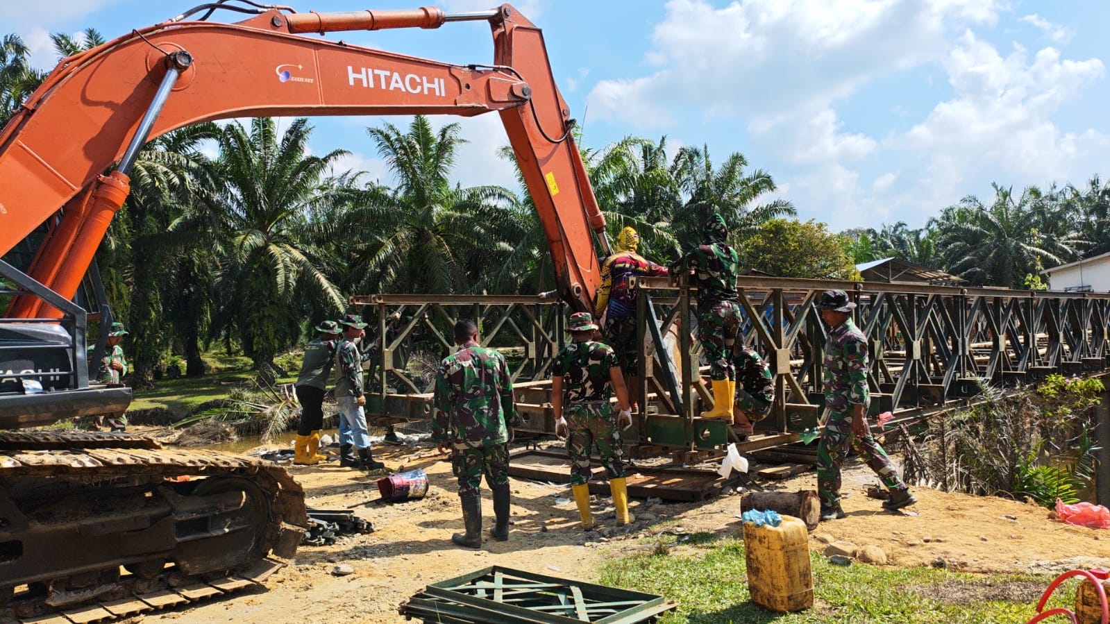 Jembatan Bailey Besilam – Banjaran Raya Rampung, Akses Warga Langkat Kembali Tersambung