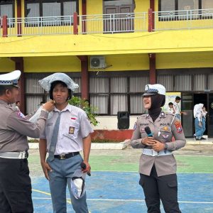 Satlantas Polres Sumenep Ingatkan Pelajar Bahaya Pelanggaran Lalu Lintas