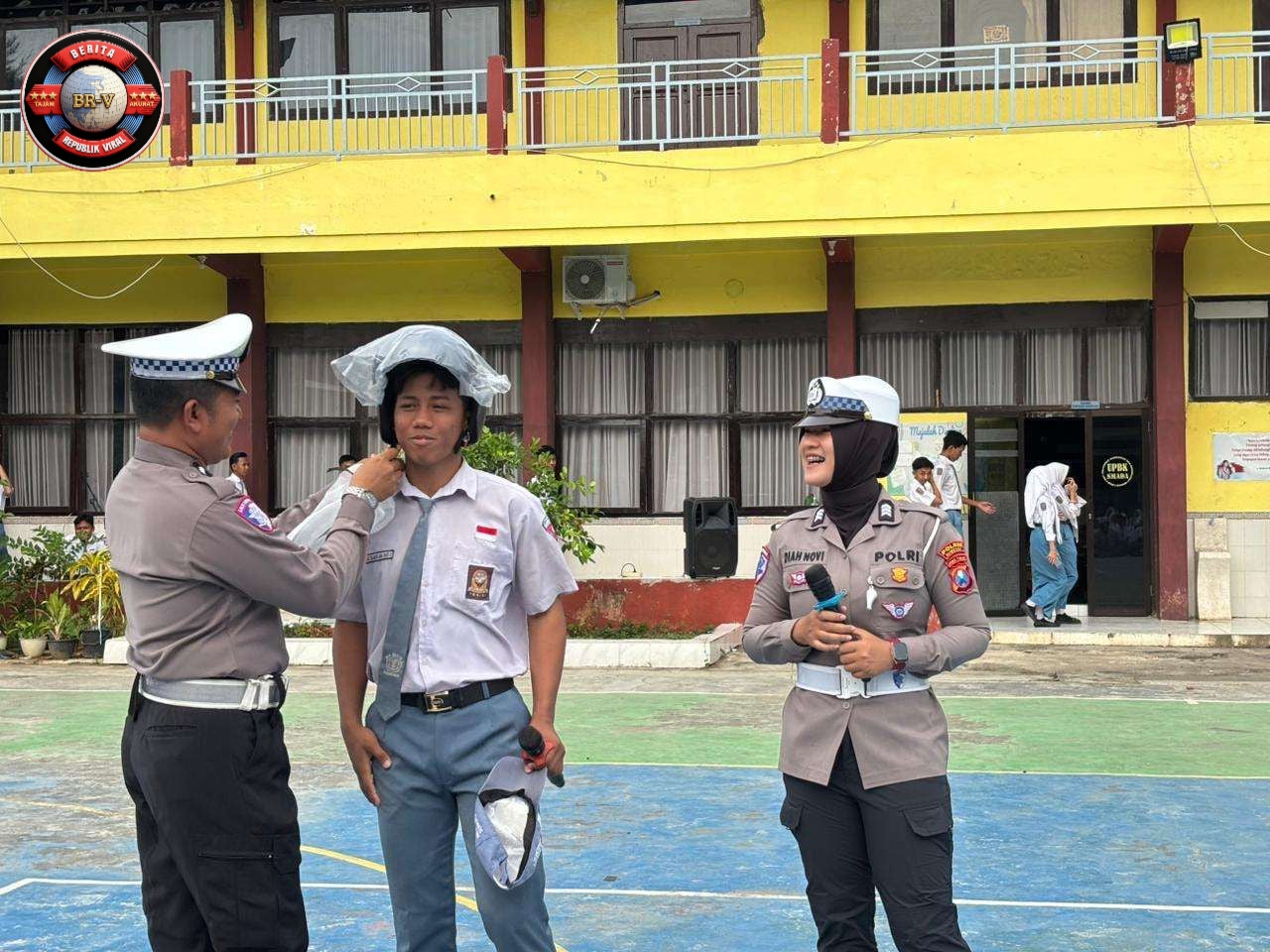 Satlantas Polres Sumenep Ingatkan Pelajar Bahaya Pelanggaran Lalu Lintas