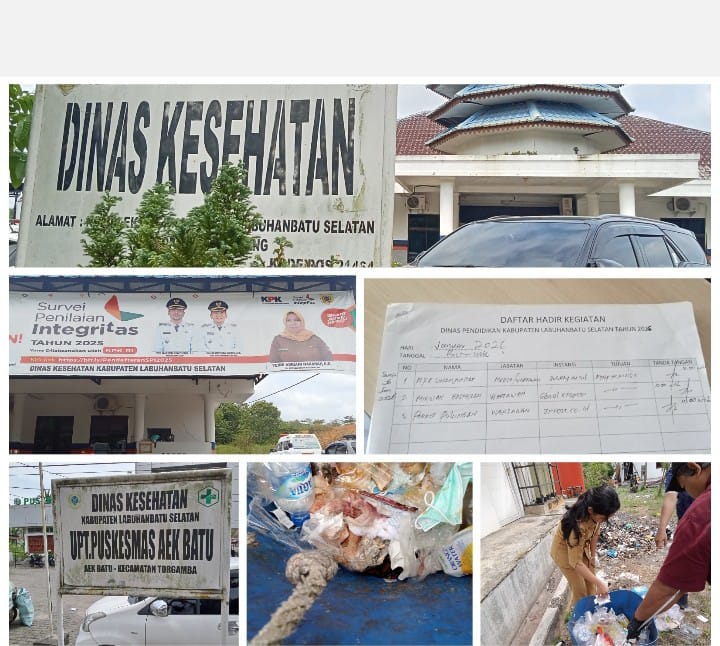 Plt. Kadis Kesehatan Membisu Seribu Bahasa terkait Dugaan Limbah B3 Puskesmas Aek Batu Dibuang Sembarangan