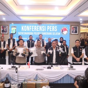 Polres Tangsel Ungkap Peredaran Sabu, Ekstasi, dan Narkotika Sintetis, 5 Tersangka Diamankan