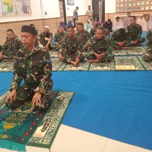 Personel Pangkalan TNI AL Bandung Gelar Sholat Ghaib, Zikir, dan Doa Bersama Untuk Korban Longsor di Kabupaten Bandung Barat