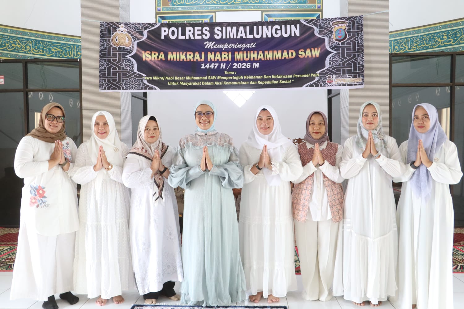 Polres Simalungun Peringati Isra Mi’raj dengan Santunan Anak Yatim, Kapolres : ” Polri Bukan Hanya Penegak Hukum, Tapi Juga Penolong “