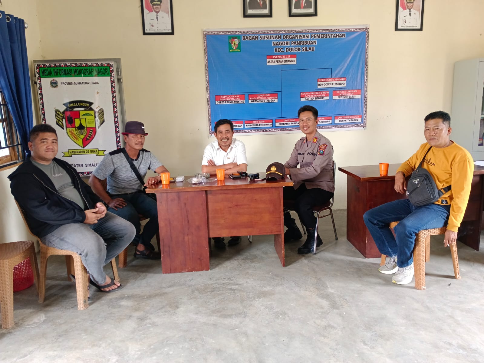 Kapolsek Dolok Silau yang Baru Menjabat Langsung Tancap Gas, Kunjungi Pangulu Nagori Bangun Sinergitas