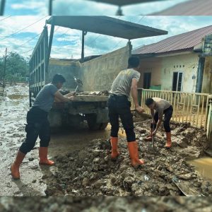 Brimob Sumut Bantu Warga Bangkit, Rumah, Jalan, dan Air Bersih Dipulihkan