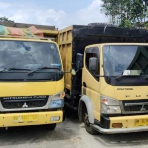 Polda Riau Tangkap Dua Unit Truk Pengangkut Kayu Hasil Ilegal Logging
