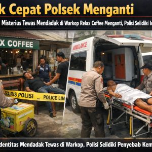 Gerak Cepat Polsek Menganti: Evakuasi Pria Misterius Tewas Mendadak di Warkop Relax Coffee Menganti, Polisi Selidiki Identitas Korban