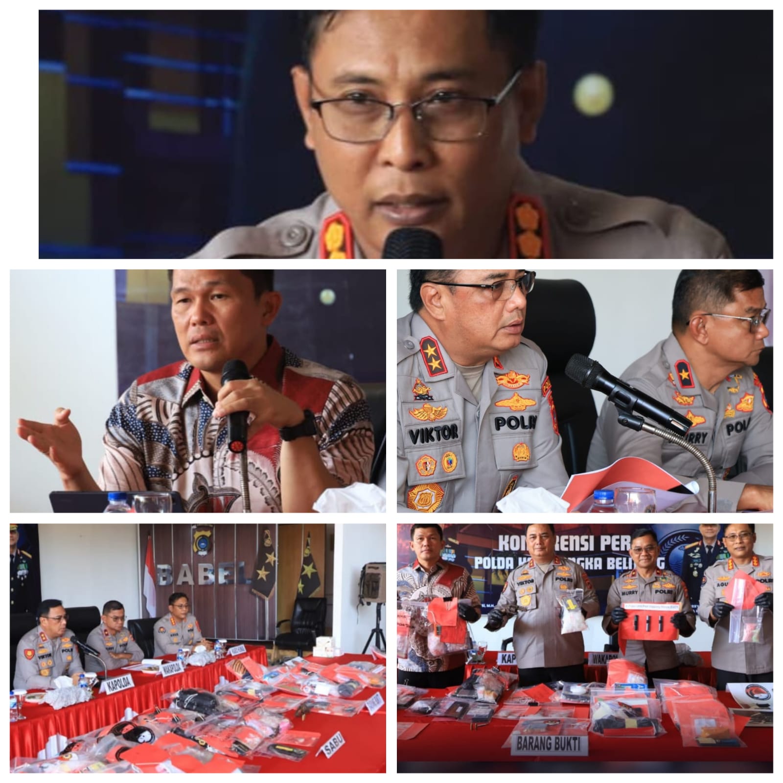 Kapolda Babel Pimpin Konferensi Pers Hasil Operasi Antik Menumbing 2026