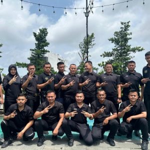 Satpam Bank BJB Cabang Gajah Mada Asah Kesiapsiagaan Lewat Binlat Drill Borgol dan Tongkat