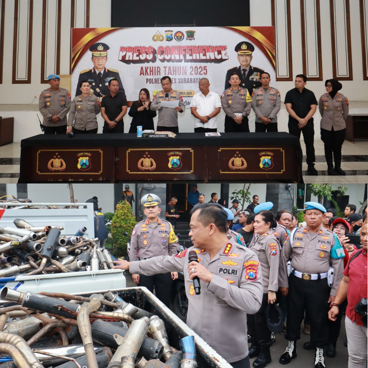 Polrestabes Surabaya Tuntaskan 600 Laporan Curanmor.