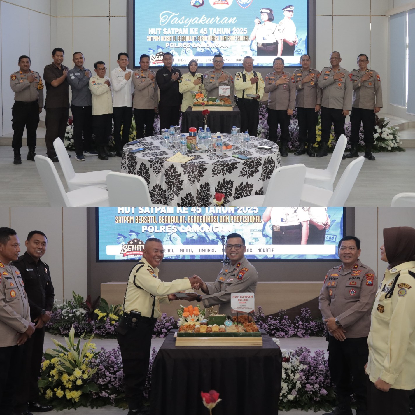 Pesan Kapolres Lamongan di Tasyakuran HUT Satpam ke-45