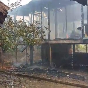 Rumah di Desa Kuripan Muara Enim Terbakar, Diduga Akibat Konseleting Listrik