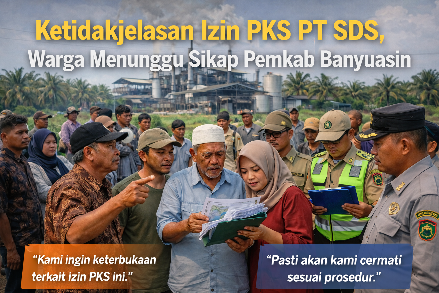 Pernyataan PT SDS Soal Administrasi Perizinan PKS Menarik Perhatian Warga Rejodadi