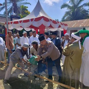 Wakapolres Simalungun Hadiri Groundbreaking Rumah Tahfiz Qur’an Haji Sugiat Santoso