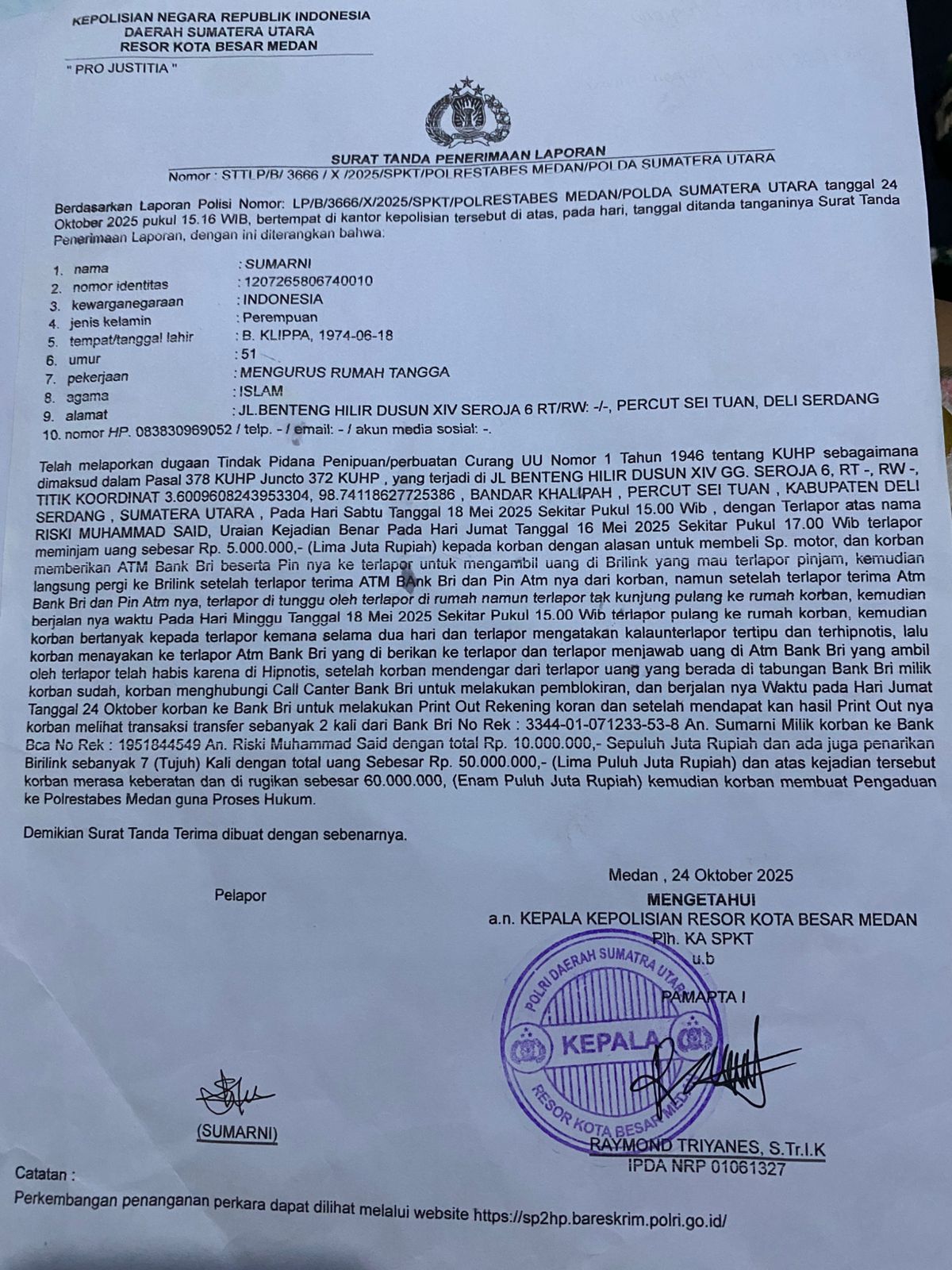 Modus Minjam Uang, Menantu Diduga Bobol Rekening Mertua Rp 60 Juta