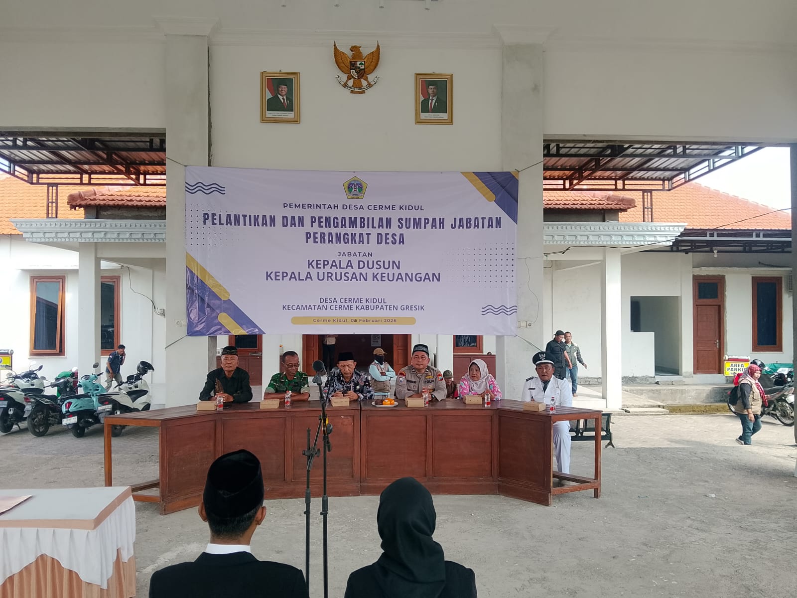 Pelantikan dan Pengambilan Sumpah Jabatan Perangkat desa Cerme Kidul