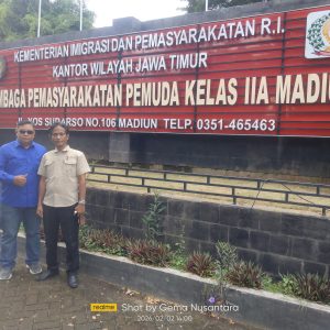 Ketua DPC PWDPI Sidoarjo Kunjungi Lapas Pemuda Kelas IIA Madiun, Tegaskan Pentingnya Pembinaan Humanis
