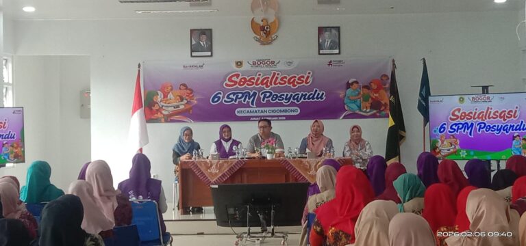 TP PKK Kecamatan Cigombong Sosialisasikan 6 SPM Posyandu, Perkuat Garda Terdepan Pelayanan Kesehatan