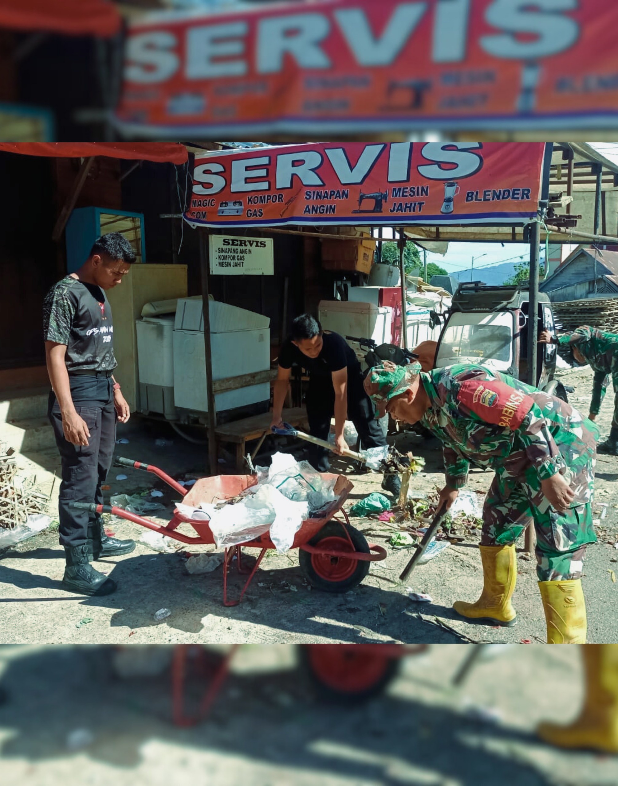 Brimob dan Forkopimcam Bersatu Wujudkan Sipirok yang Bersih dan Sehat