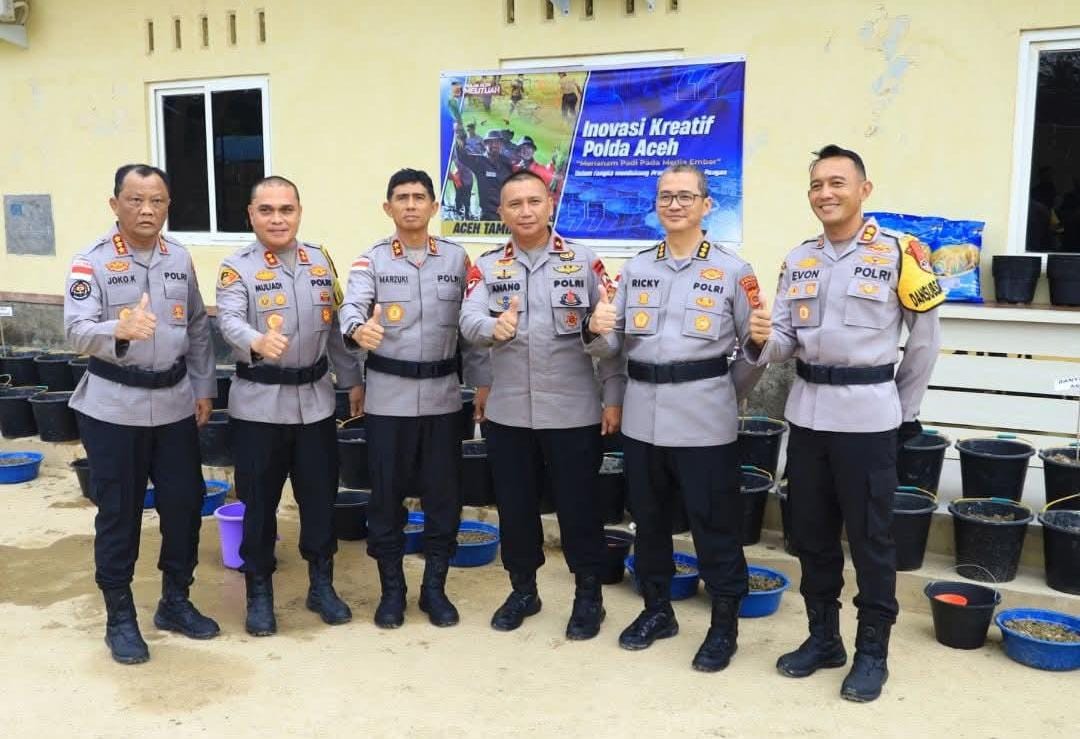 Dukung Ketahanan Pangan Pasca Banjir, Kapolda Aceh Perkenalkan Bibit Inbrida dan Konsep Sawah Portabel bagi Warga