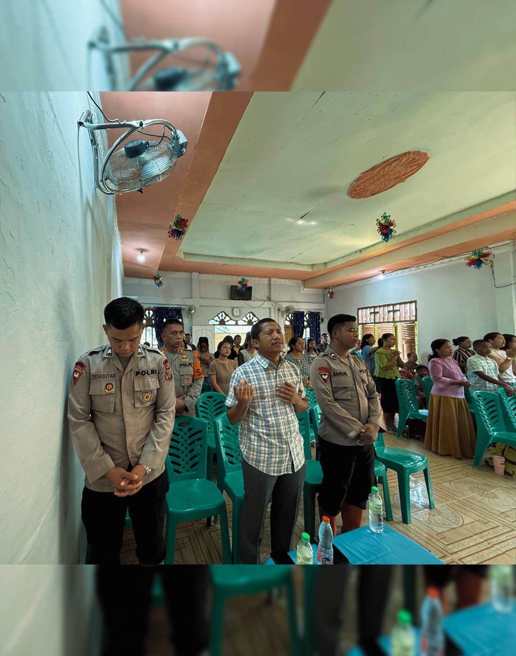 Brimob Hadir Menyeluruh di Batang Toru : Dari Dapur Lapangan, Cat Huntara, hingga Ibadah Bersama Warga