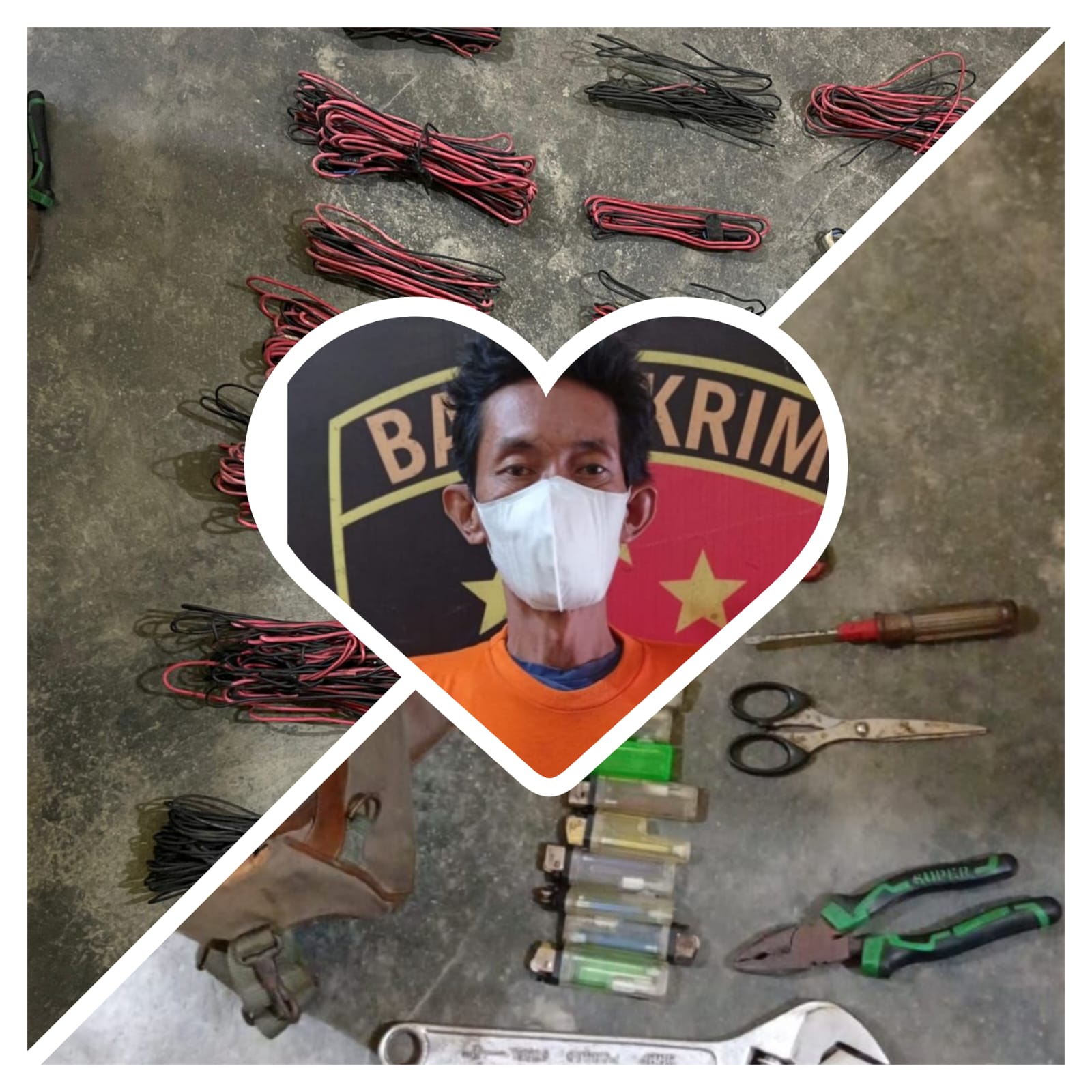 Pelaku Curat Kantor Lurah Bandar Senembah di Ciduk Saat Ketiduran